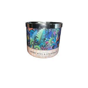 Bath & Body Works SWEET KIWI STARFRUIT 3 Wick Candle 14.5oz Brand New